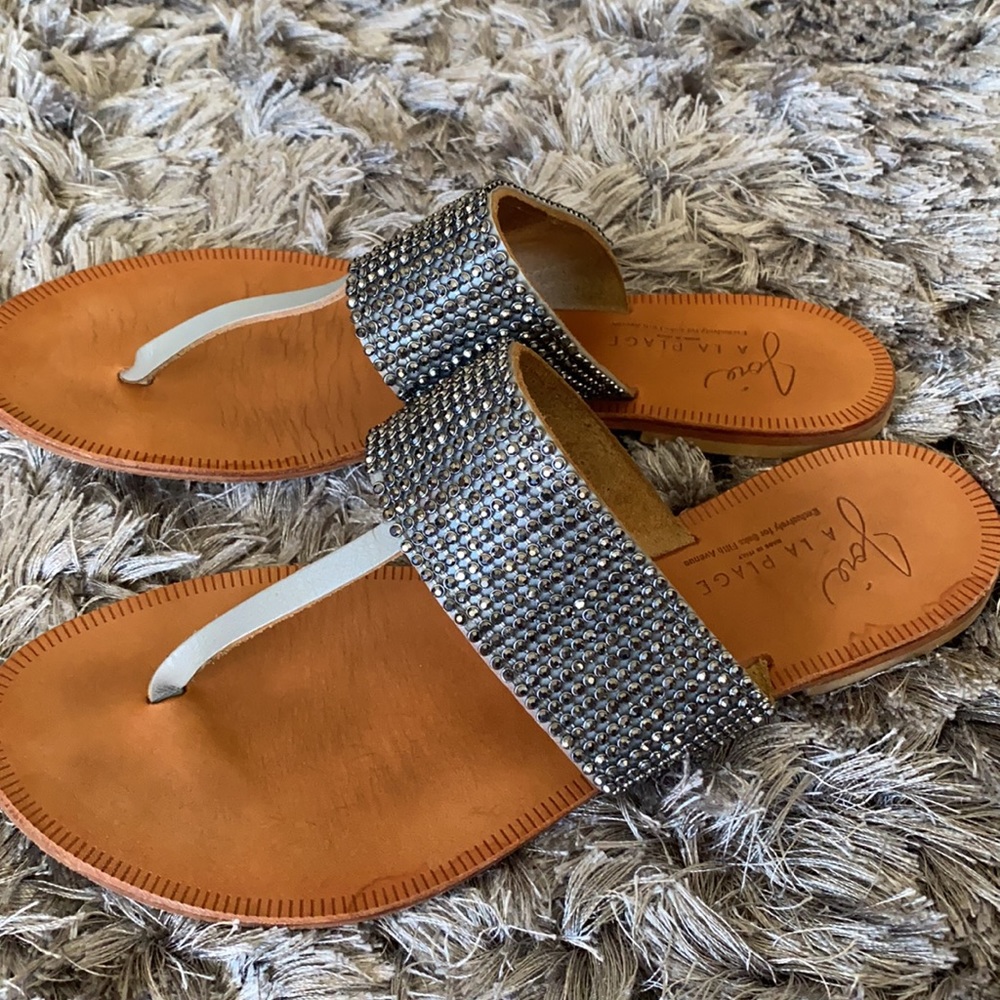 Joie Sandal Silver 38